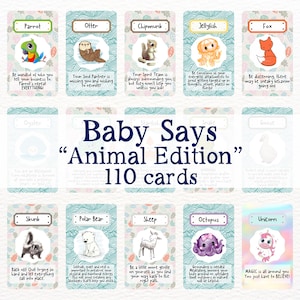 Baby Says Spirit Baby Messages &quot;Animal Edition&quot; Oracle Deck