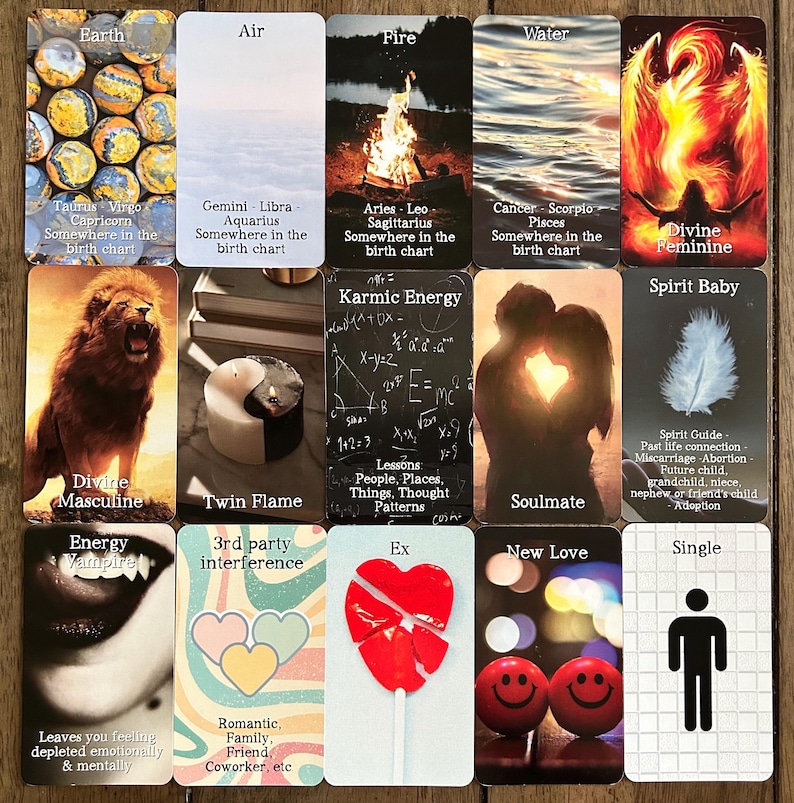 Spirituelles Liebe Orakel Deck | 110 Tarot-Hochglanzkarten für die Führung durch die göttliche Liebe, Zwillingsflamme, Seelenpartner, spirituelles Erwachen, Schattenarbeit Bild 2