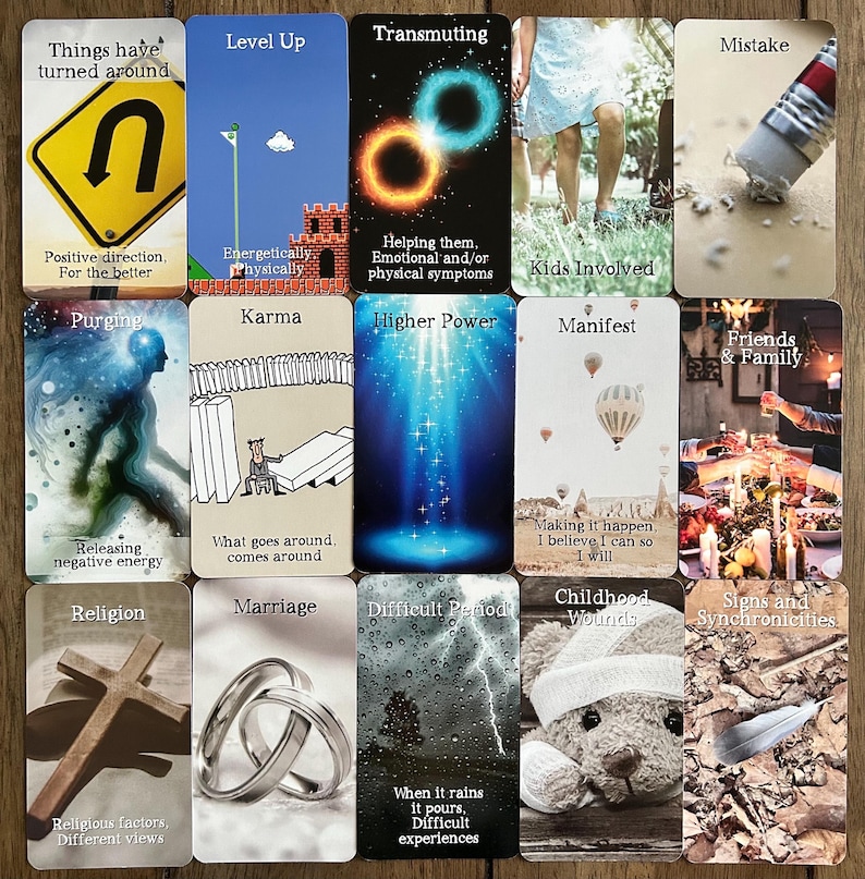 Spirituelles Liebe Orakel Deck | 110 Tarot-Hochglanzkarten für die Führung durch die göttliche Liebe, Zwillingsflamme, Seelenpartner, spirituelles Erwachen, Schattenarbeit Bild 8