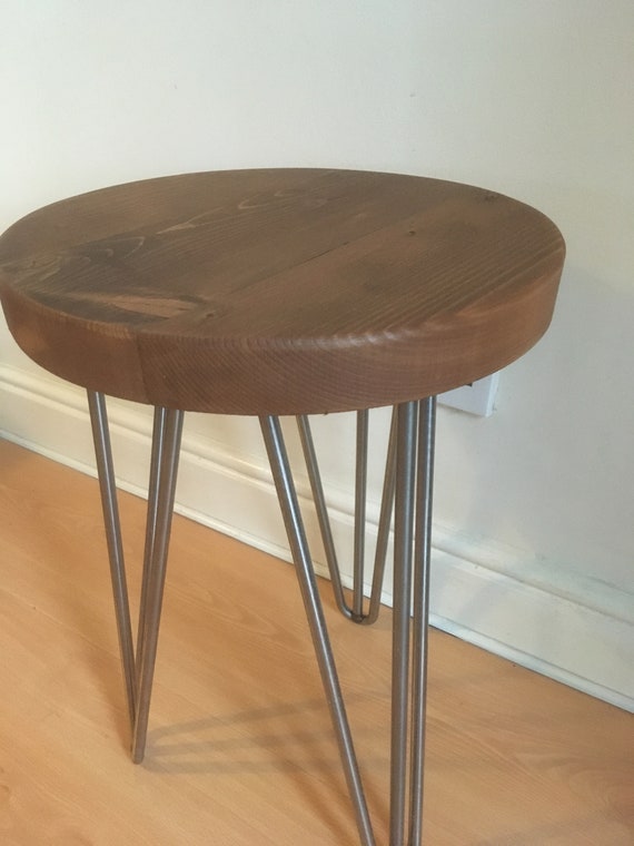 Stool Industrial Reclaim Wood Rustic Modern Bespoke Furniture Etsy