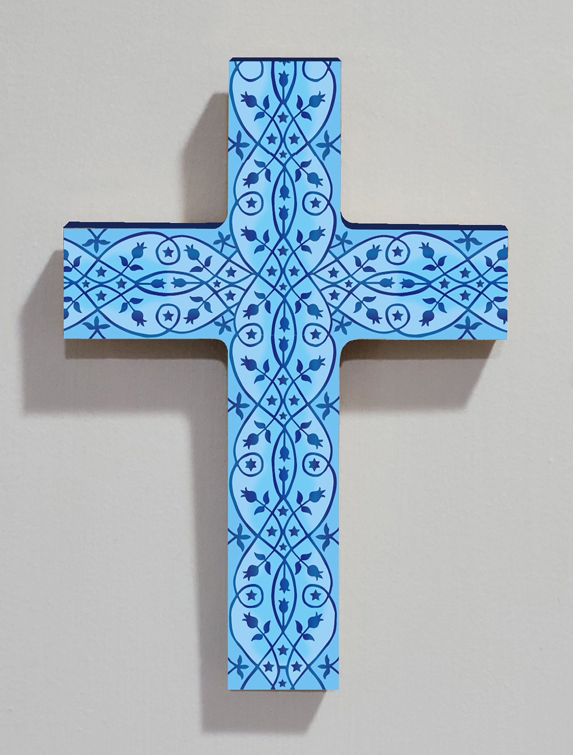 4 Fleurs De Vie En Bois Béniéb - Décoration Spirituelle 10x10cm, Purification Et Méditation