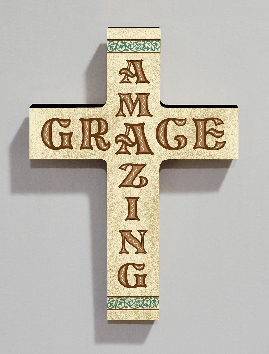 Amazing Grace Decorative Wall Hanging Wood Cross Etsy Italia
