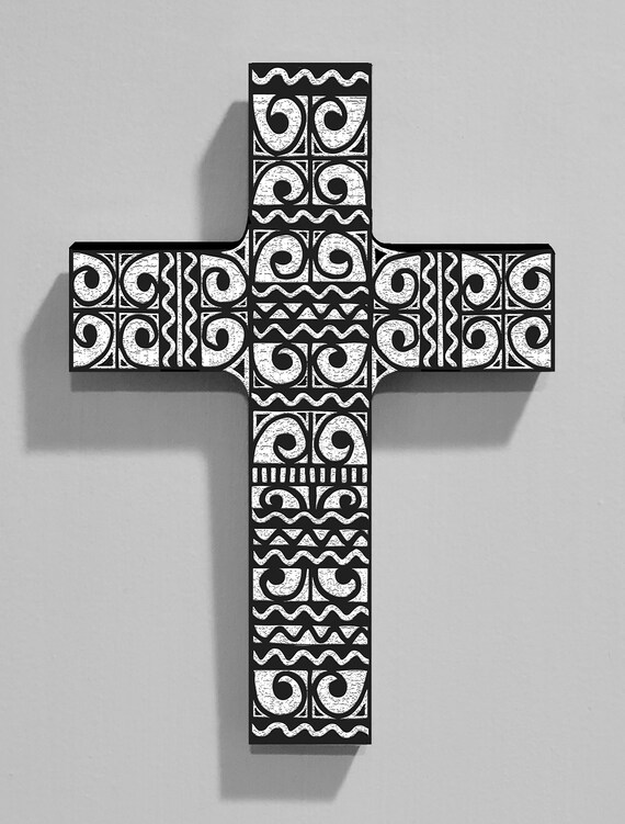 African Style Wooden Cross Wall Hanging Etsy