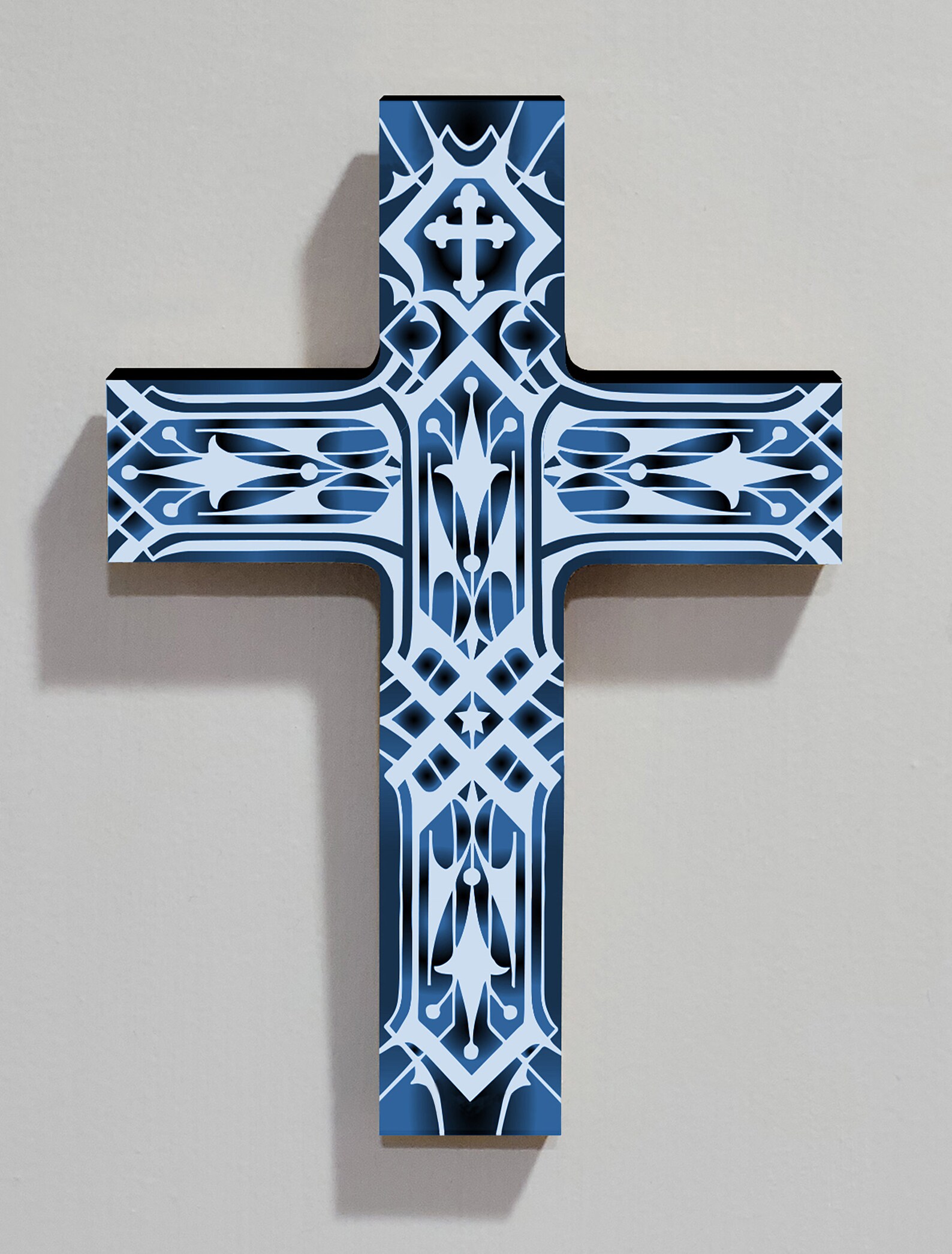 Art Deco Wall Hanging Wooden Cross Etsy