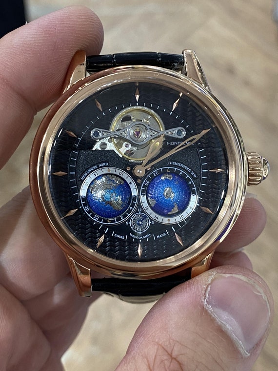 Relojes Montblanc Tourbillon Cylindrique Geo Relojes Automaticos Etsy Espana