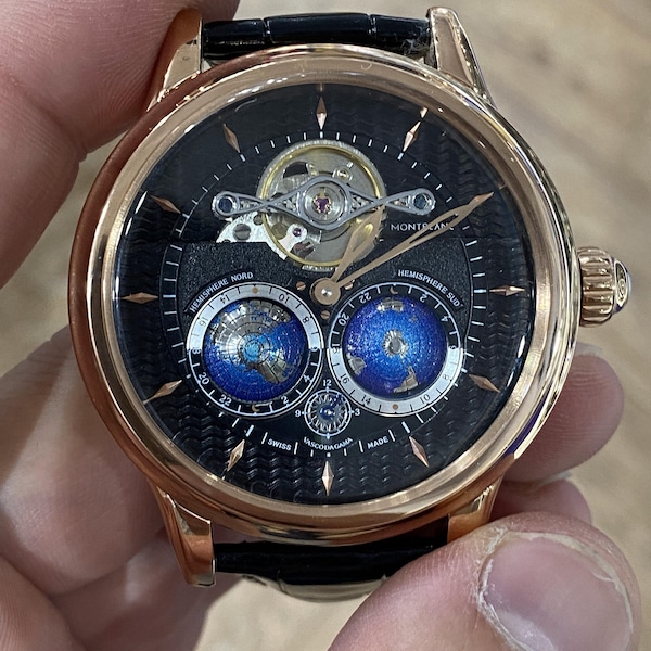Montblanc Tourbillon Cylindrique Geo watches Automatic Watches