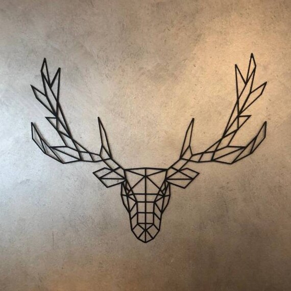 Herten hoofd muur decor creativiteit hert hoofd muur mount KTV bar dier hoofd muur opknoping huis restaurant slaapkamer woonkamer achtergrond hert ornament muur sculptuur (kleur: natuurlijk