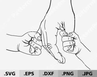 Child Holding Hands Etsy