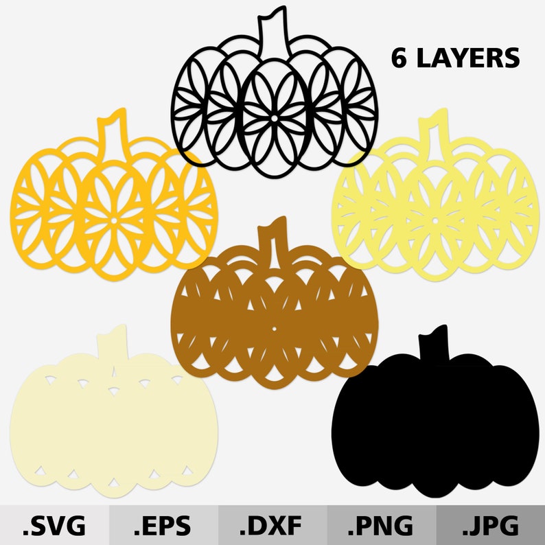 Download 3D Mandala Pumpkin SVG files for Cricut Silhouette ...