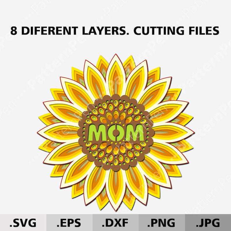 Download Sunflower Layered Mandala Svg For Silhouette - Free ...