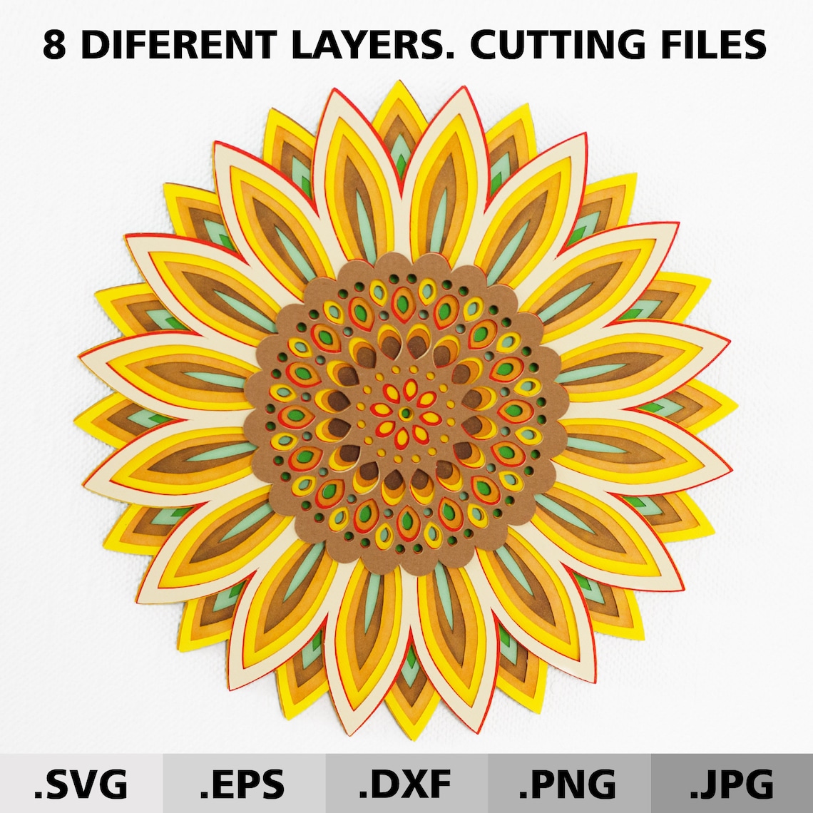 Layered Sunflower Mandala Svg - 168+ File for Free