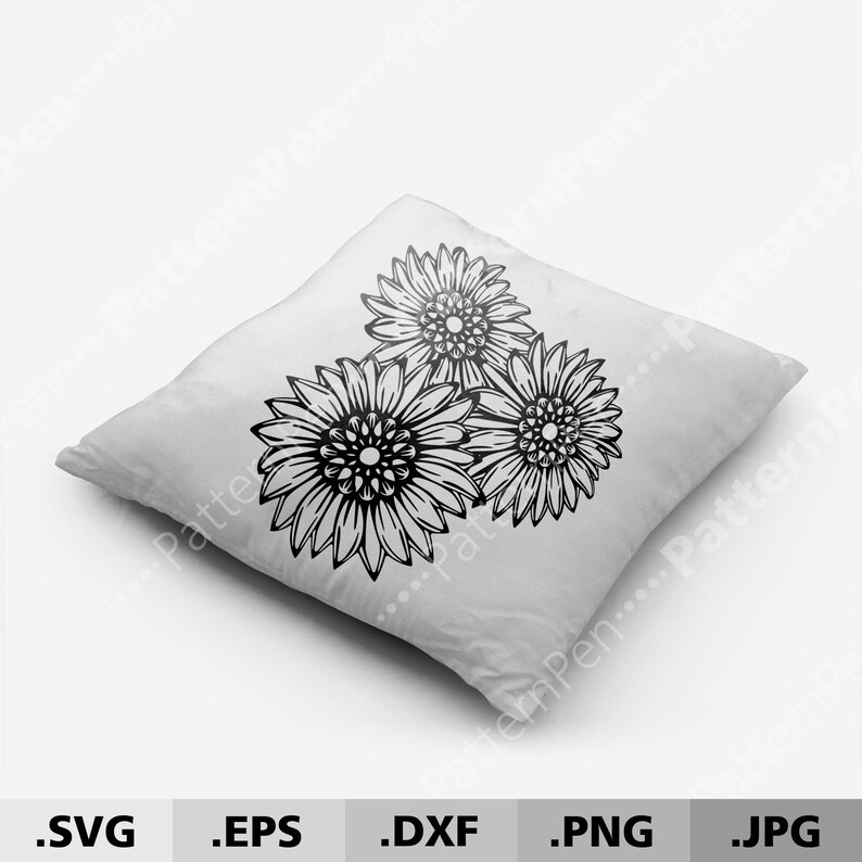 Free Free 266 Cricut Silhouette Sunflower Svg SVG PNG EPS DXF File