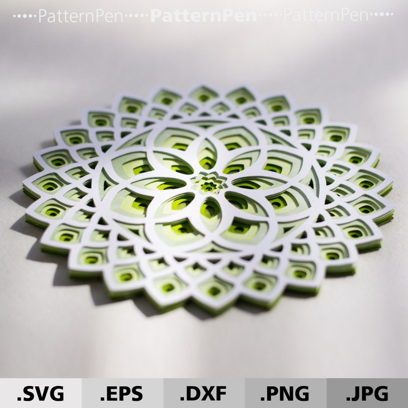 Free Free 215 3D Mandala Cricut SVG PNG EPS DXF File