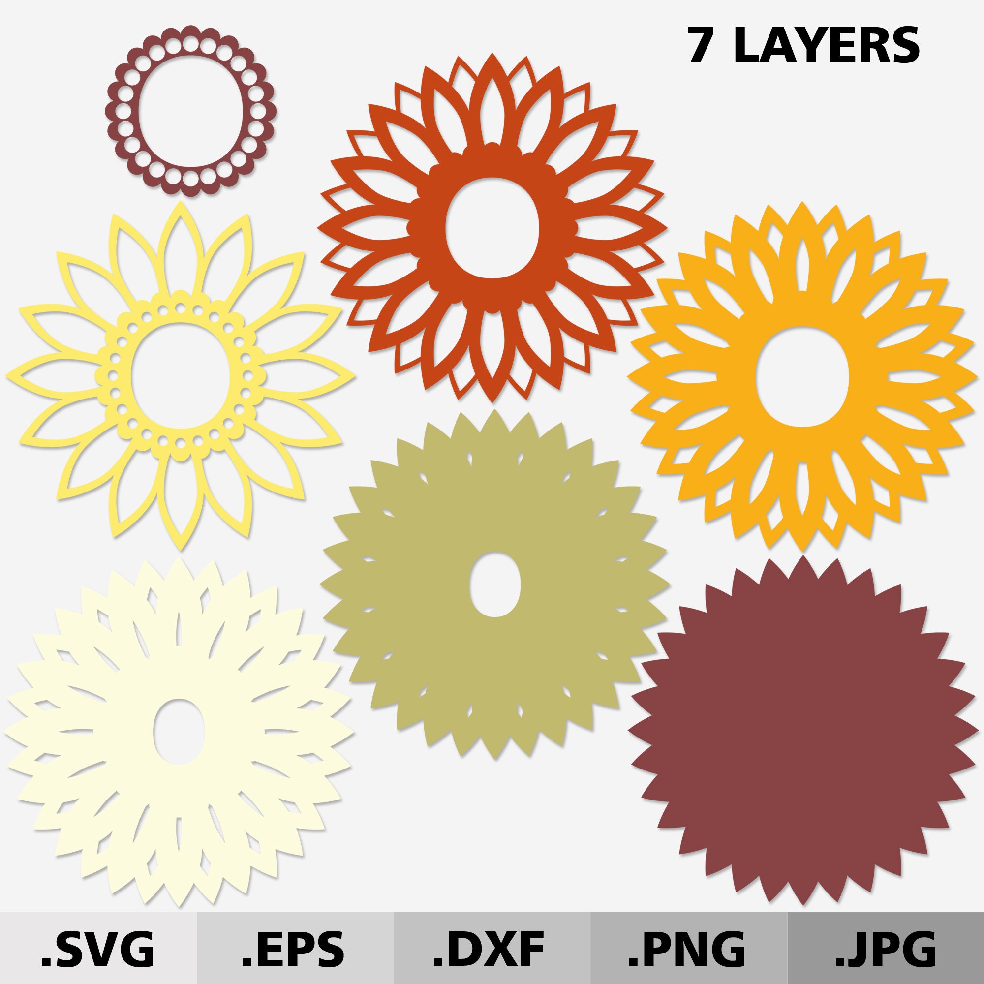 Download 3d Mandala svg Letter O. 3D Alphabet Sunflower SVG files for | Etsy