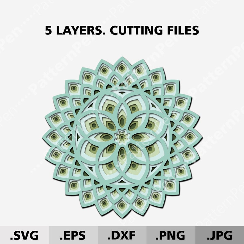 Free Free 107 Cricut Layered Mandala SVG PNG EPS DXF File