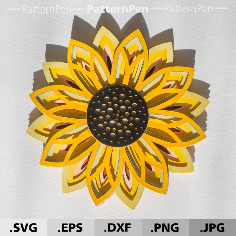 Download 3D Mandala Sunflower SVG files for Cricut Silhouette ...