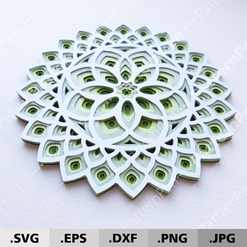 Free Free Cricut Layered Mandala 221 SVG PNG EPS DXF File