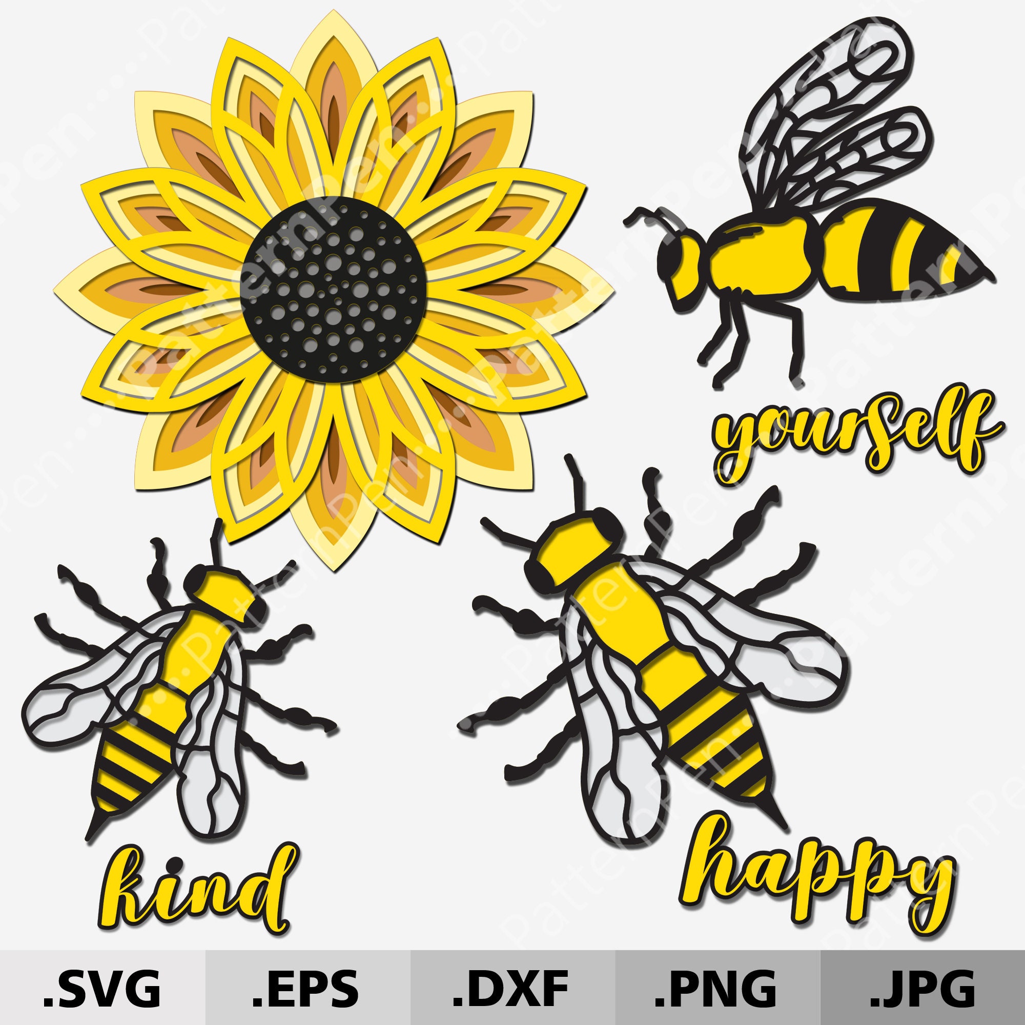 Download 3d Mandala Sunflower Bundle SVG. 3D layered Mandala SVG files. | Etsy