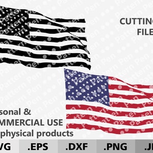 American flag SVG for 4 of july. USA Patriotic Flag Cut File. Waving american flag svg fourth of july digital cutting file Cricut/Silhouette