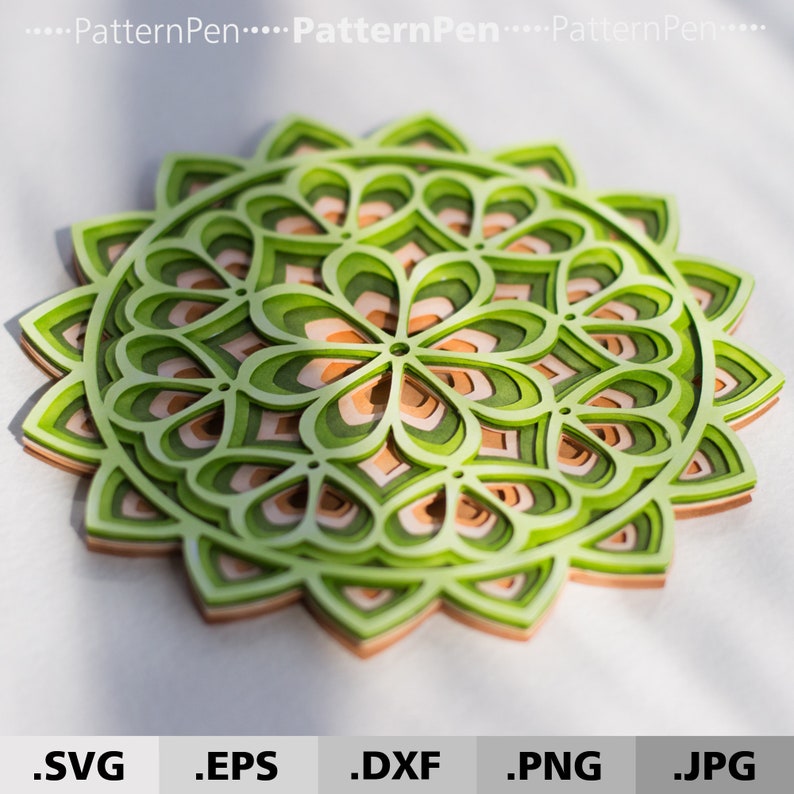 Free Free 107 Cricut Layered Mandala SVG PNG EPS DXF File