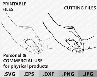 Mother and Child hands SVG. Mother's day gift DIY svg. Holding Hands SVG. Digital files for cutting Cricut/Silhouette. Family baby hands svg