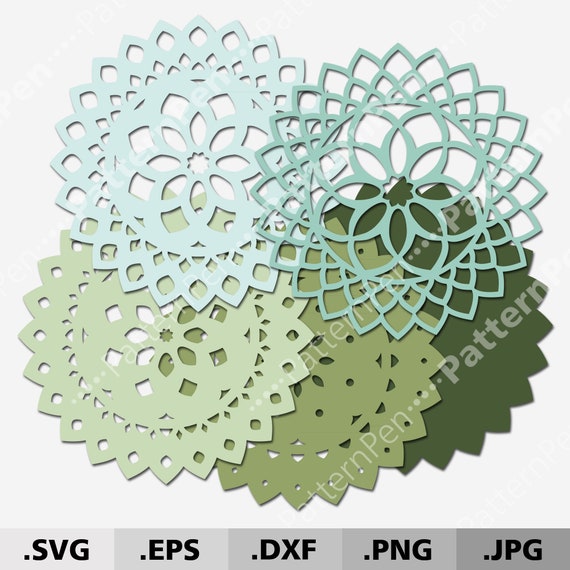 Download 3d Mandala Svg Files For Cricut Layered Mandala Svg Mandala Etsy