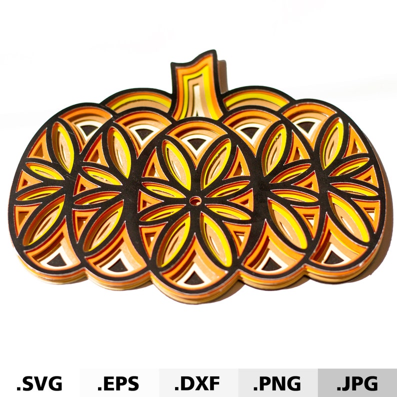 Download 3D Mandala Pumpkin SVG files for Cricut Silhouette ...