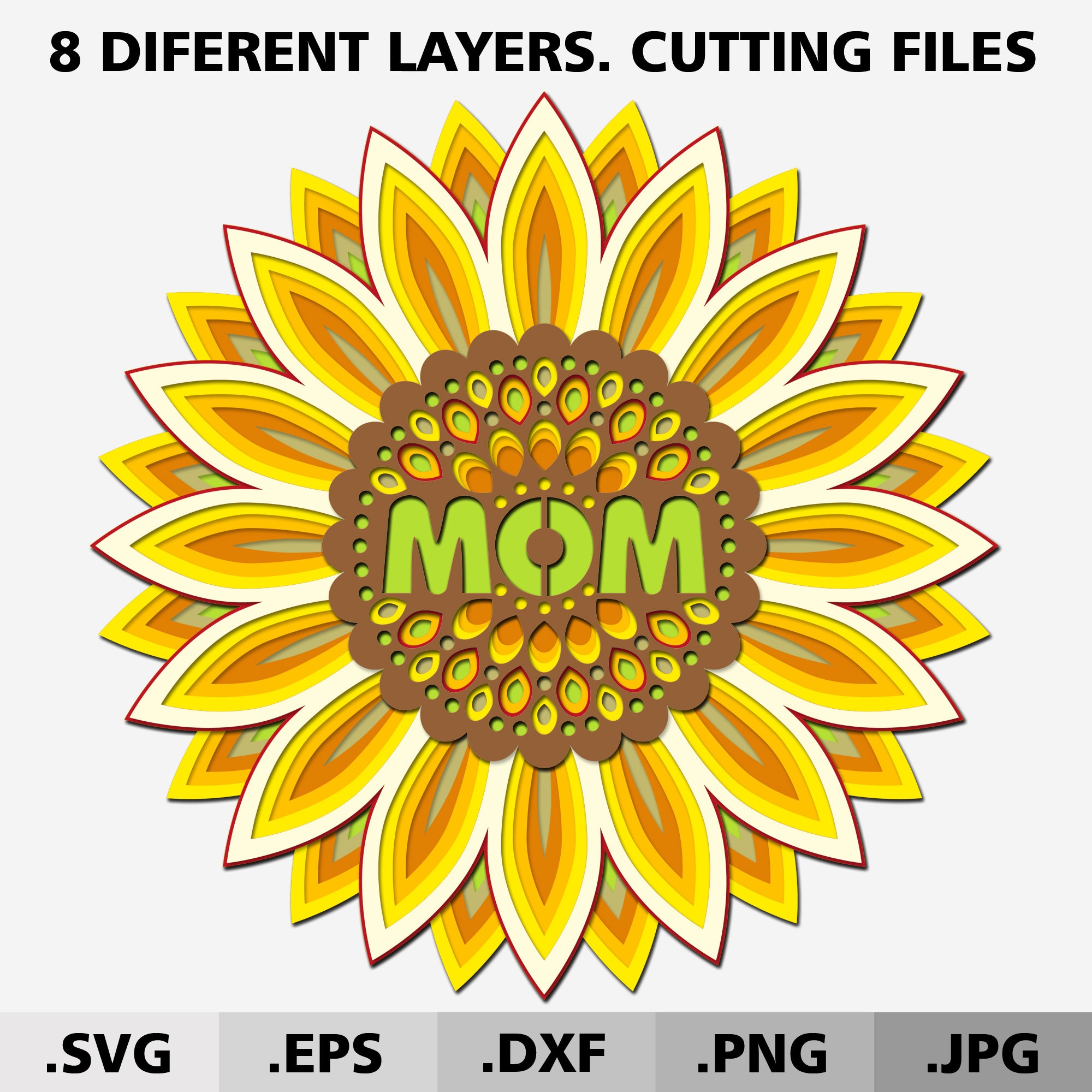 Layered Sunflower Mandala Svg - 283+ File for Free