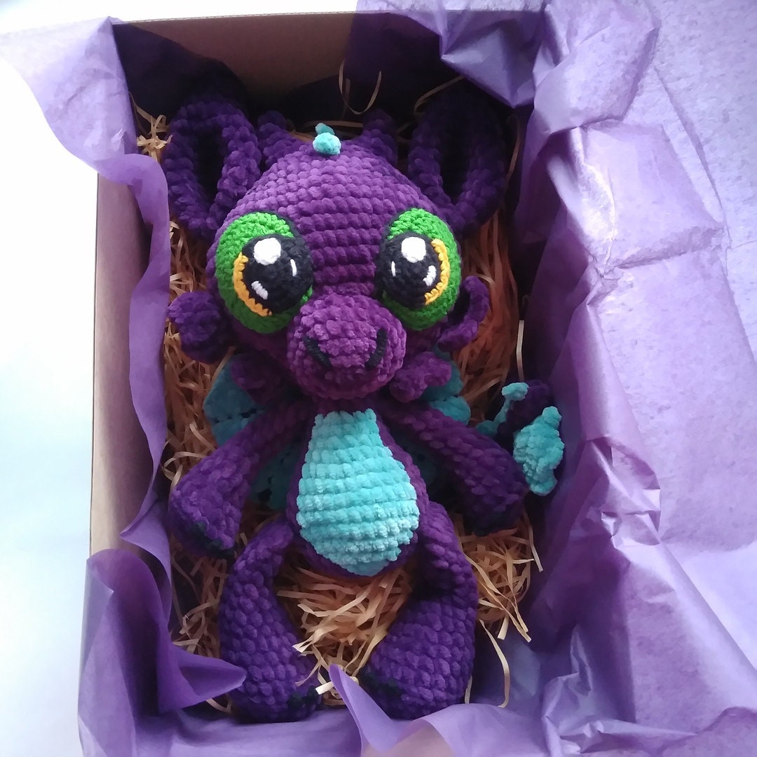 Plushies dragon stuffed animal custom purple furry crazy | Etsy