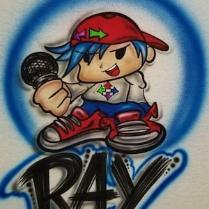 Personalized Custom Airbrushed Friday Night Funkin T-Shirt (Size 2T - Adult 5XL)