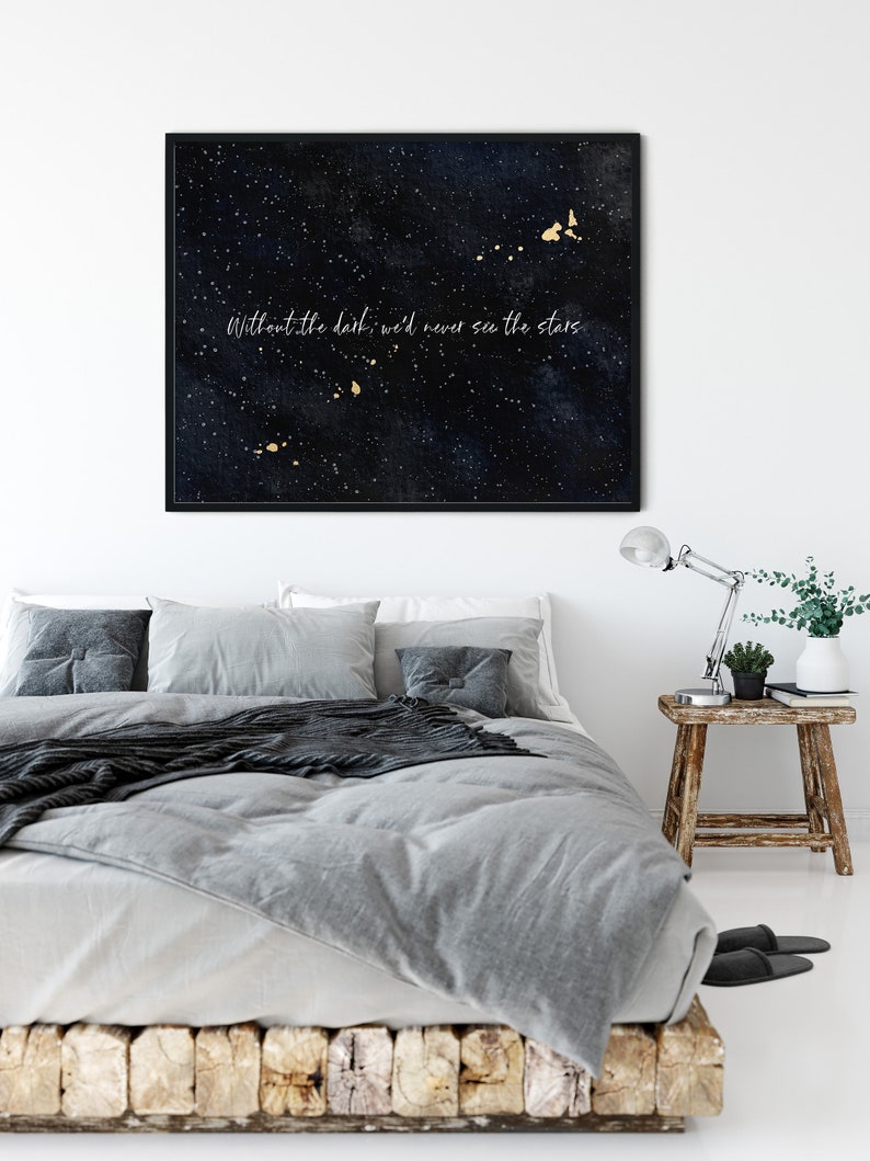 Without the Dark We Would Never See the Stars Inspirational - Etsy