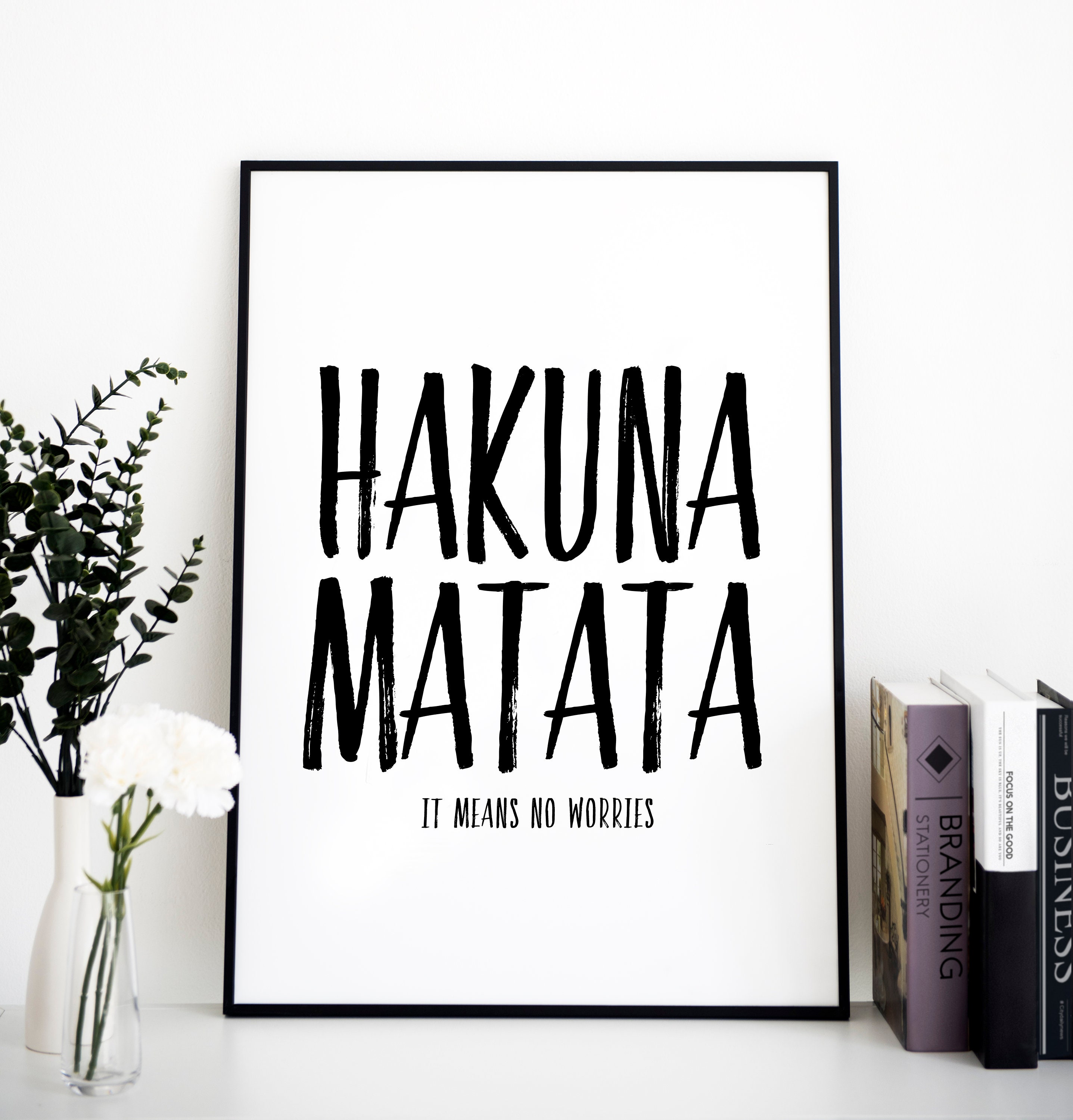 Hakuna Matata Druck König der Löwen Poster Zitat Wohnkultur Etsy