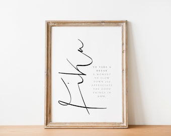 Fika Definition Print, Wall Art Prints, Swedish Print, Scandinavian Print, Scandi Print, Nordic Definition Print, Life quote, Bedroom Print