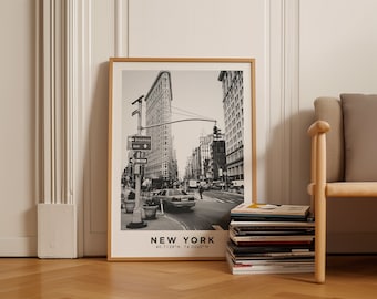 New York Print, New York Coordinates Poster, Vintage New York Poster, New York Wall Art, City Poster Print, New York City, Travel Print
