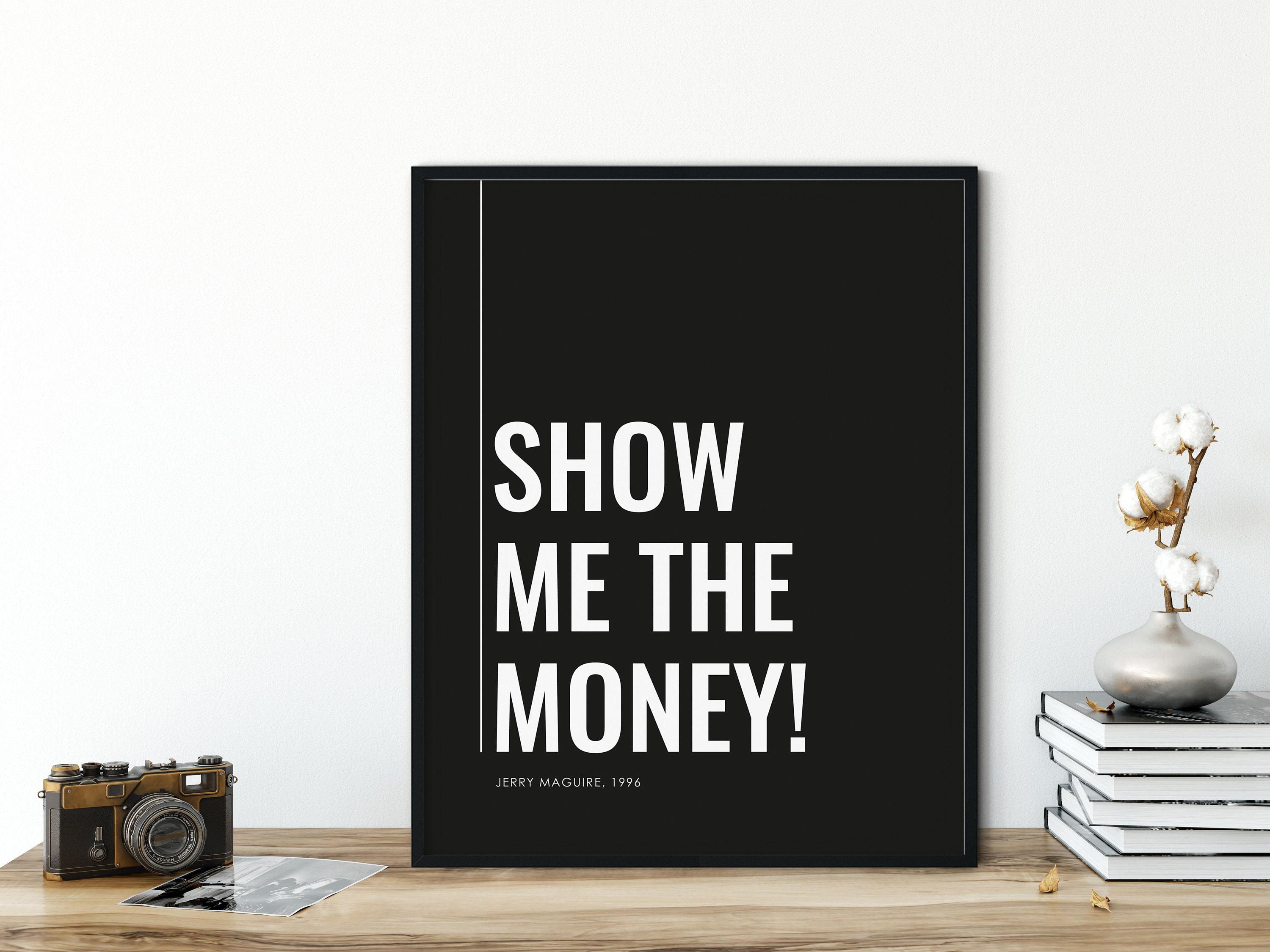 Show Me The Money Movie Quote Jerry Maguire Show Me The Money Movie Quote | Etsy Sweden