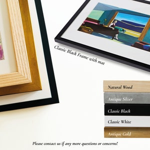 framed-trendy-modern-poster-wall-decor-prints-black-frame-white-wood-framed