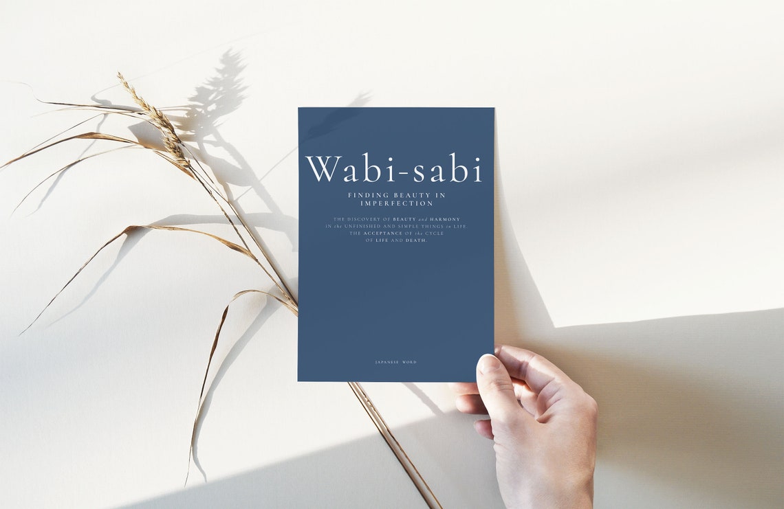 Définition de WabiSabi affiche inspirante impression Etsy
