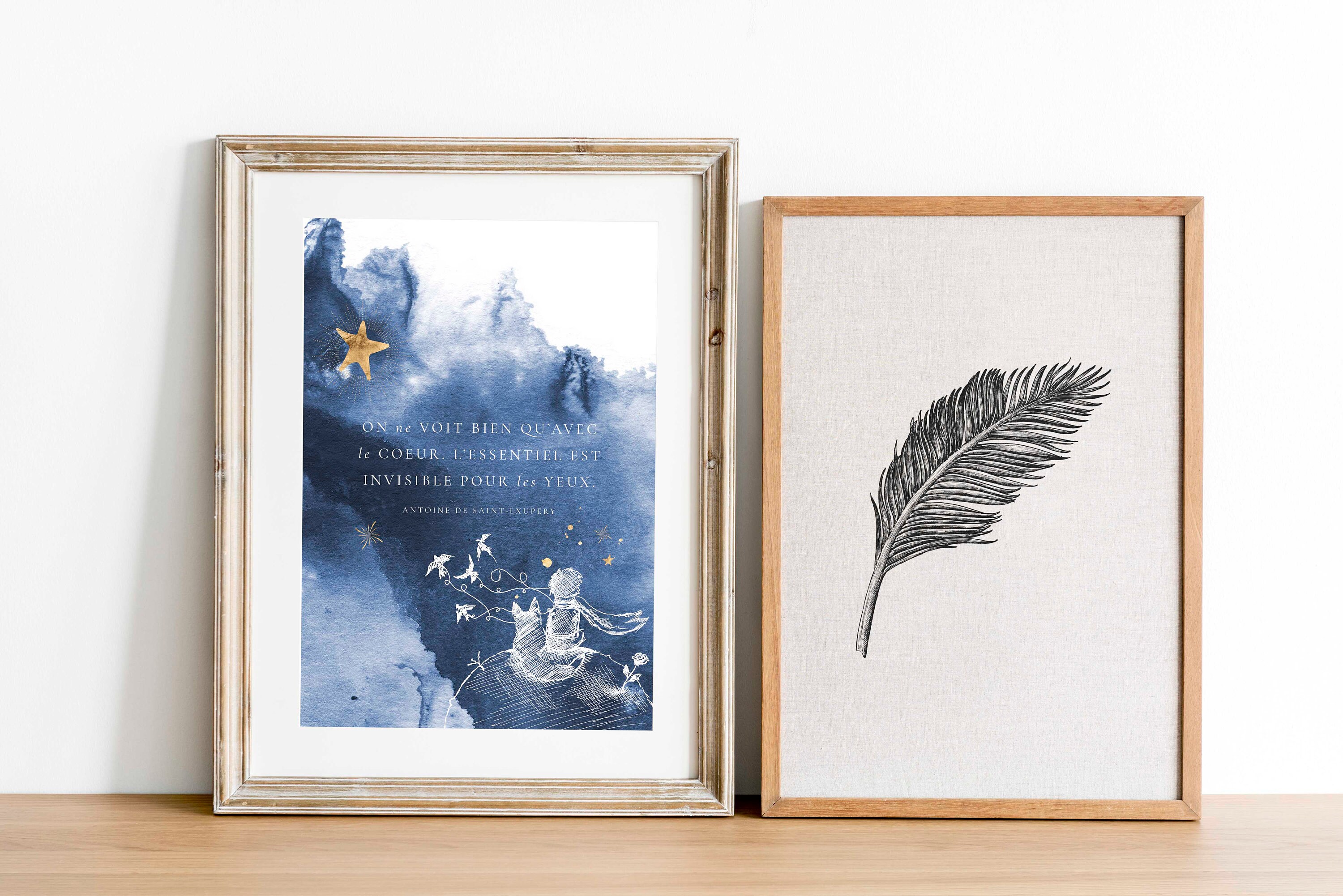 De Kleine Prins Franse Poster Le Petit Prince FRANS citaat