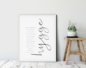 Hygge Print, Home Definition Print, Scandi Wall Art Print, Minimalist Home Print Decor,  Danish, Norwegian word , Scandinavian Print