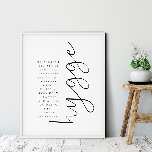 Hygge Print, Home Definition Print, Scandi Wall Art Print, Minimalist Home Print Decor,  Danish, Norwegian word , Scandinavian Print