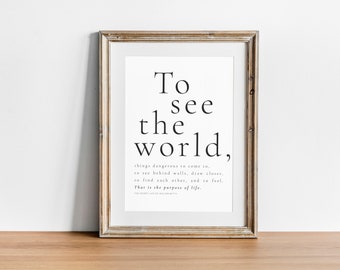 The Secret Life Of Walter Mitty ,Movie Quote, Movie Wall Art, Iconic Quotes Poster, Inspirational Gift, Inspirational Movie Wall Decor