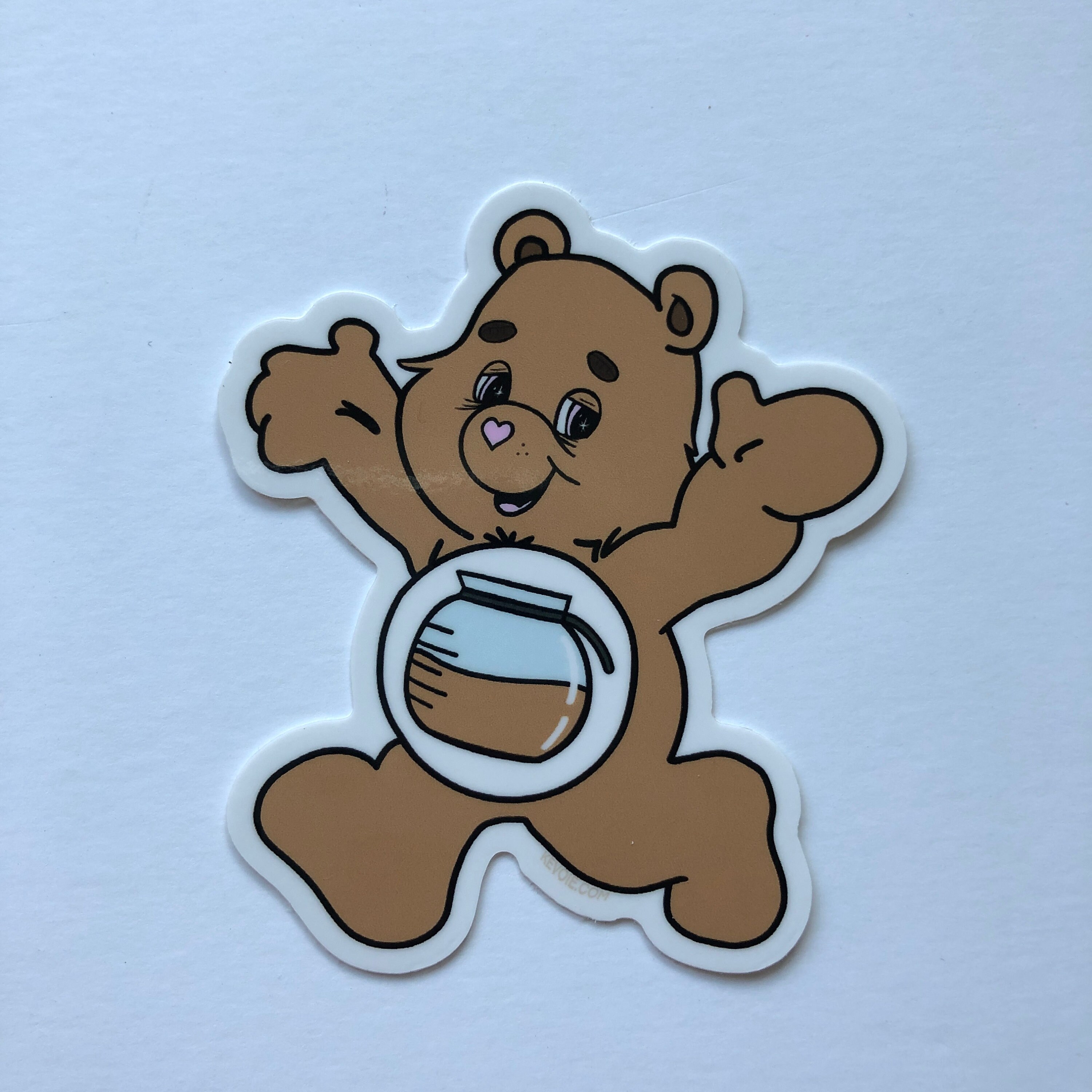 Caffeine Bear Care Bear 3 Waterproof Vinyl Sticker Etsy