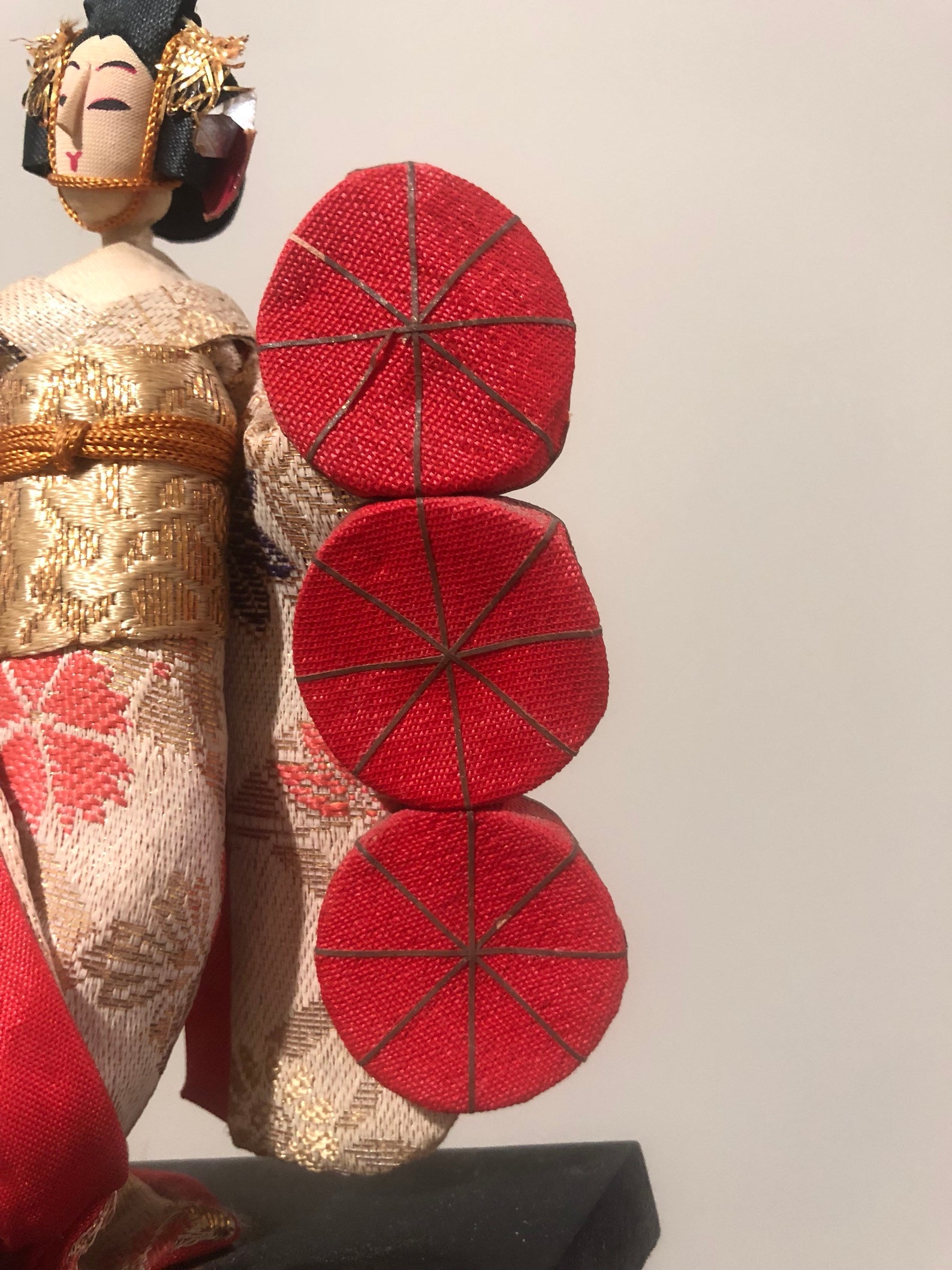 Handmade japanese doll set of two. Made in Japan wearing a Etsy