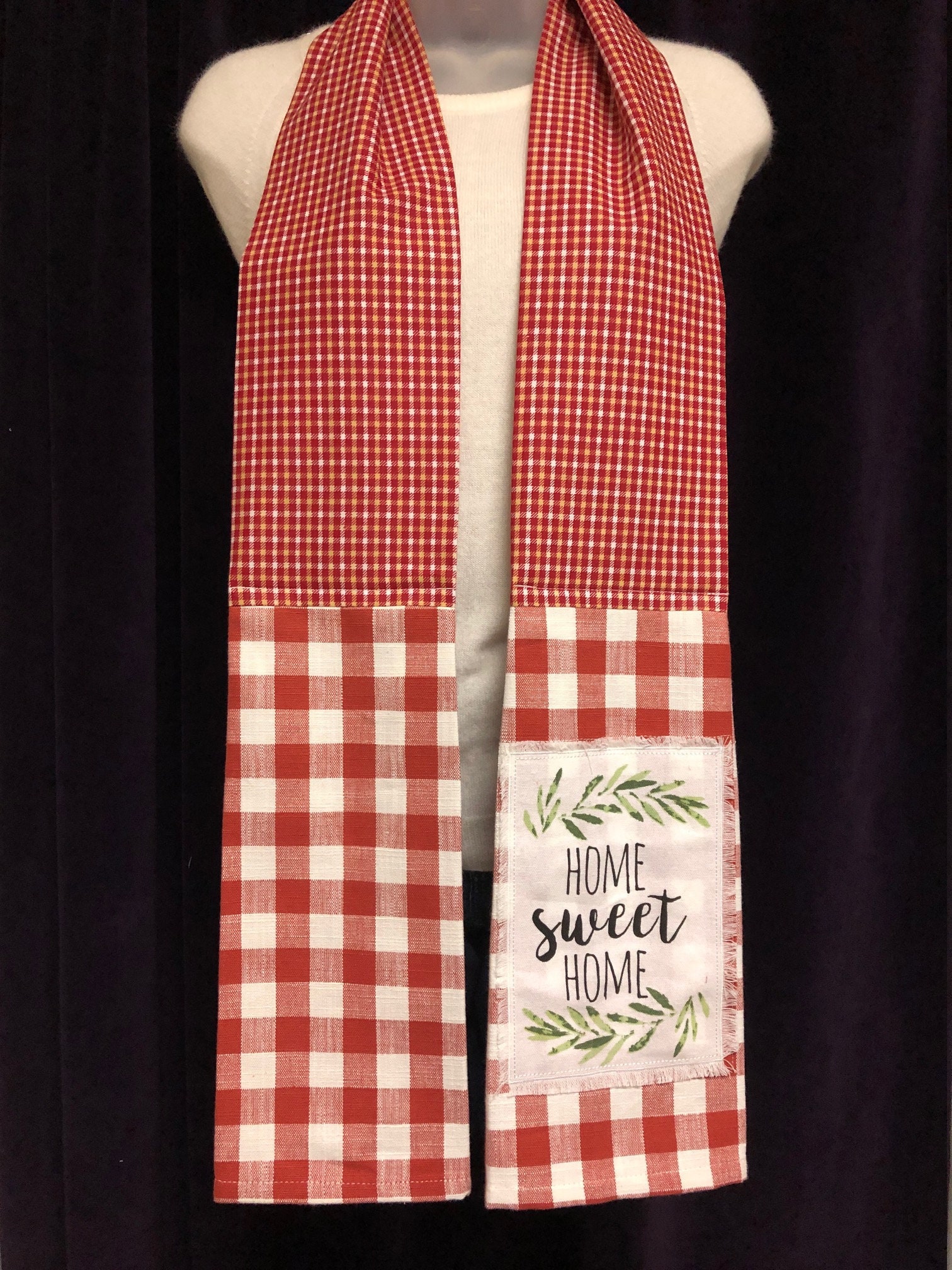 Kitchen boa scarf apron towel Assorted Home and Home Etsy