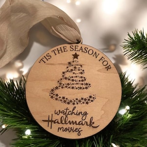 Hallmark Christmas Movie Ornament | Classic Holiday Movie Decor | Personalized Christmas Ornament | Holiday Movie Lover Gift | Gifts for Her