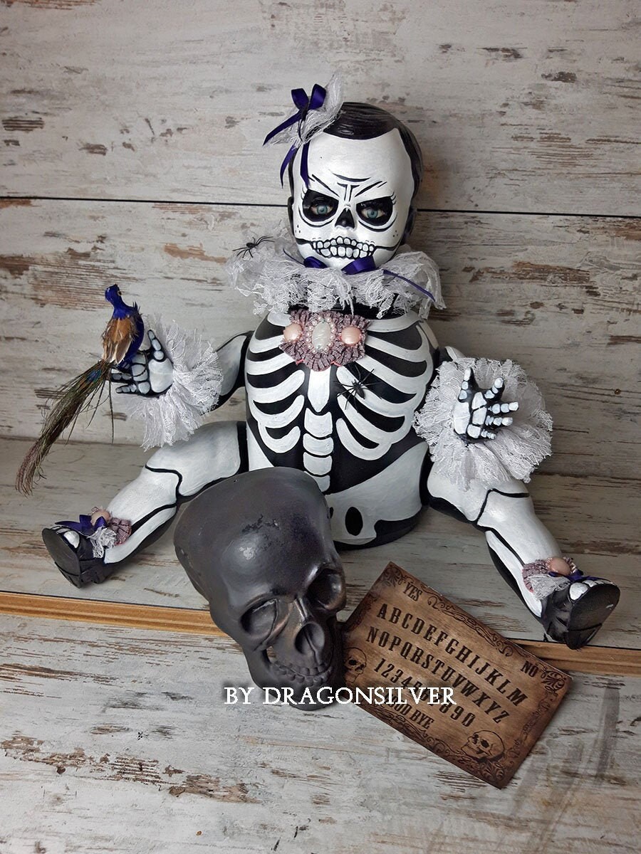 Big Size Haunted Doll Hidden Object Secret Hideout Dia De Los Etsy