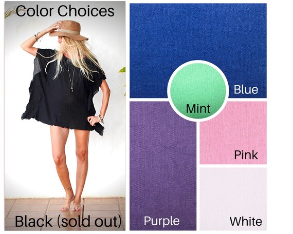 colorful beach cover up