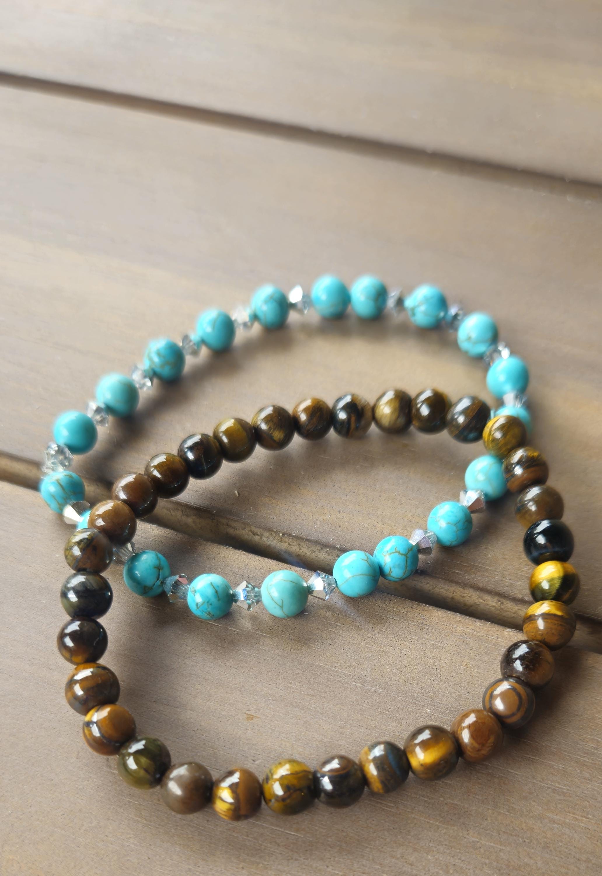 Tiger's Eye & Turquoise Set - Etsy