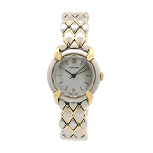 Vintage Chaumet Elyées Watch: Two-Tone 18k Gold & Stainless Steel, Mother of Pearl Face