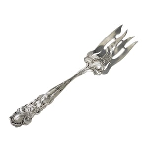 Beautiful Art Nouveau Sterling Serving Fork by Alvin Mfg. Co., c. 1900